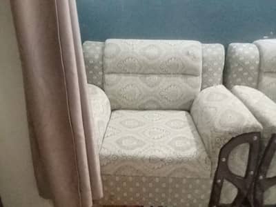 Urgent Sale: Solid Wood 7-8 Seater Sofa Set Good Condition