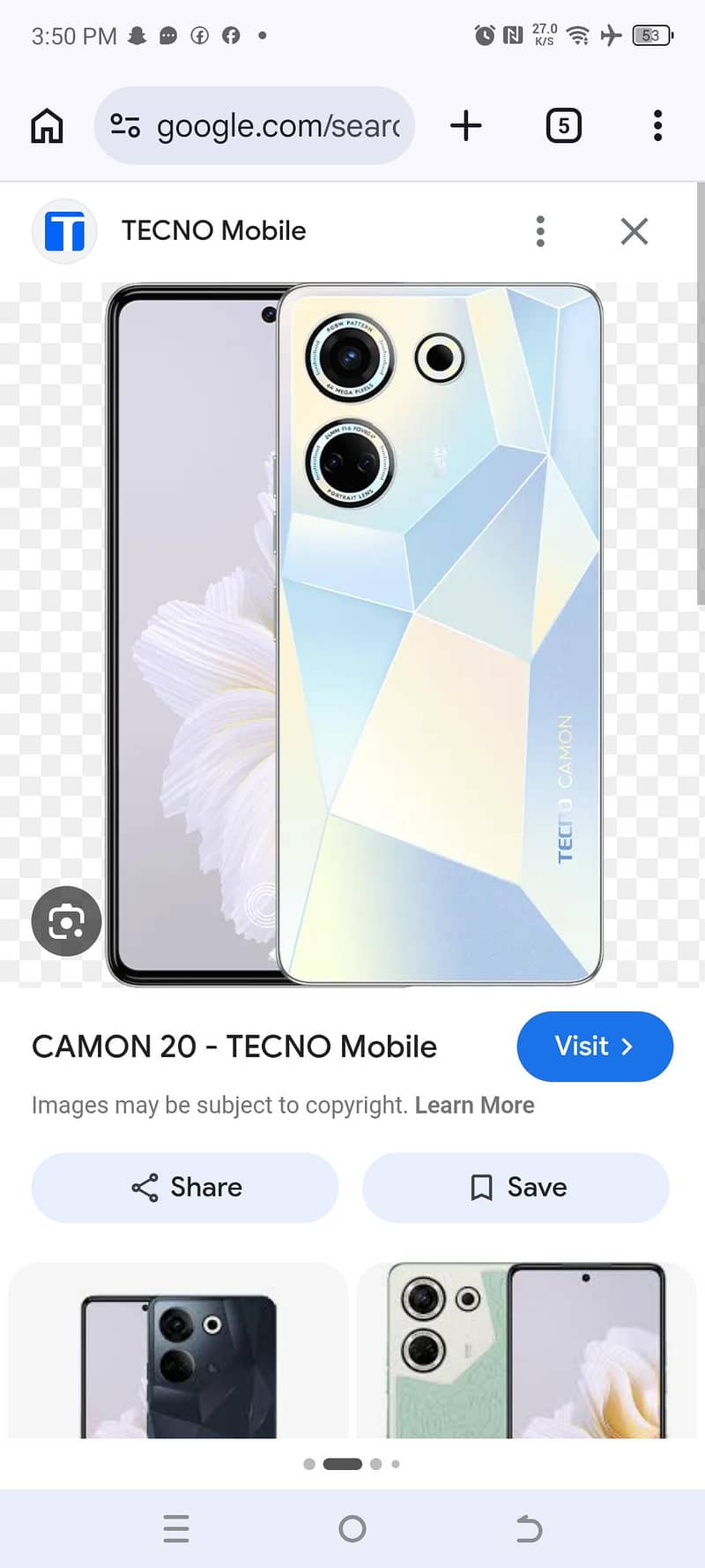 Tecno CAMON 20 0