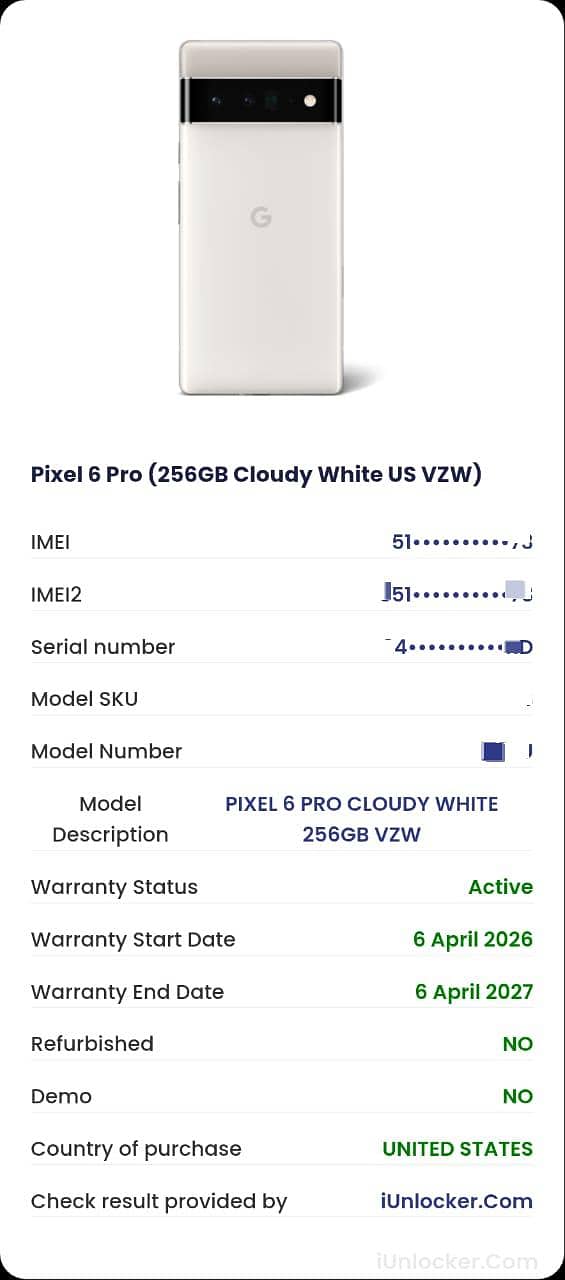 Google Pixel 6 Pro 7