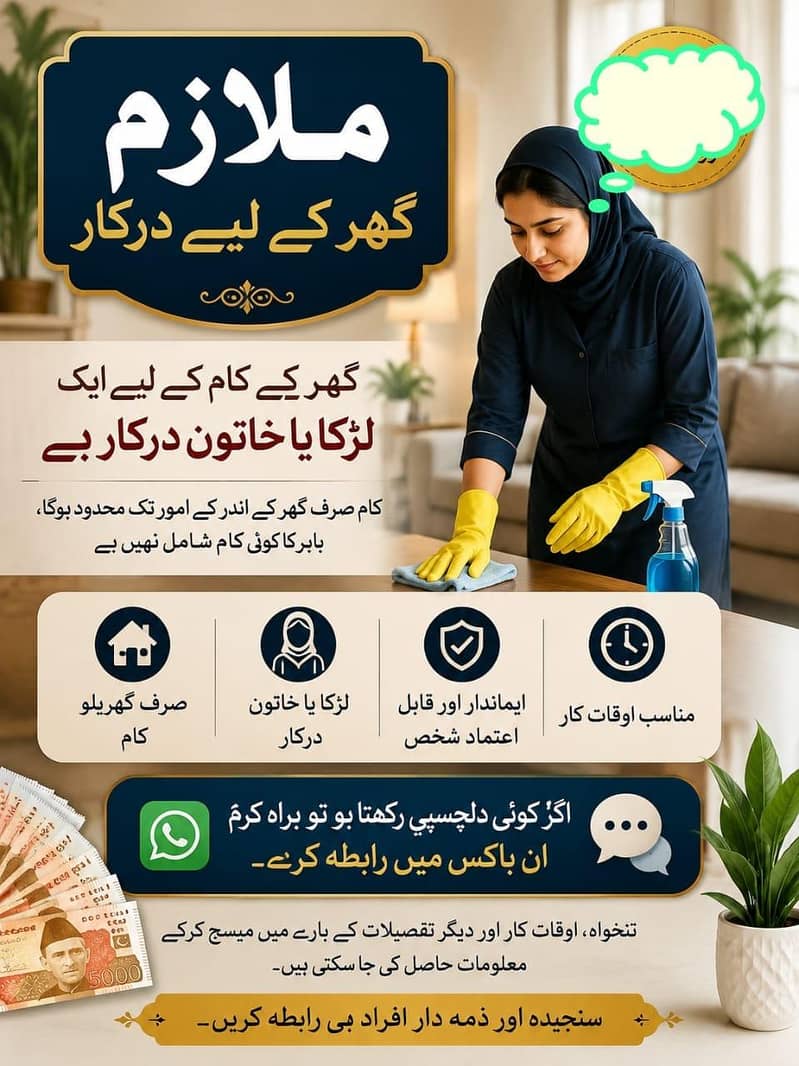 سنجیدہ اور ذمہ دار افراد ہی رابطہ کریں۔ 0
