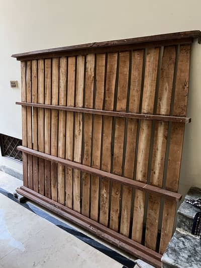 Solid wood bed available for sale