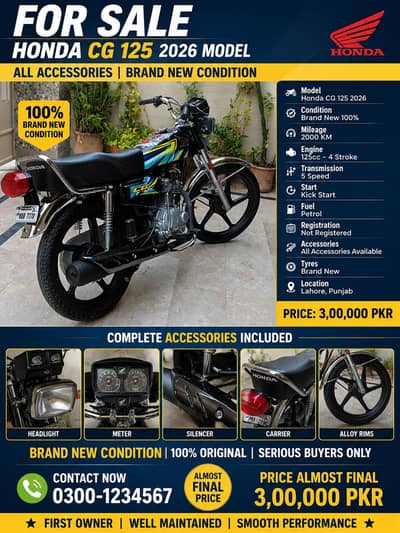 Honda 125 showroom condition