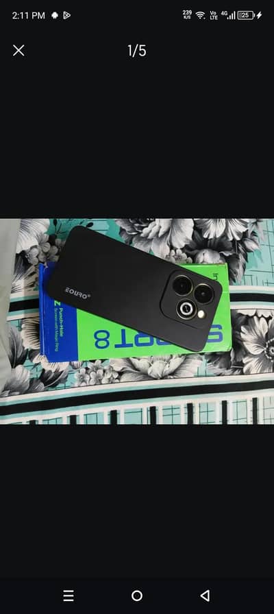 Infinix Smart 8 3+3+64 with box charger complete all original