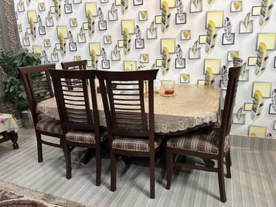 6 chairs dining table