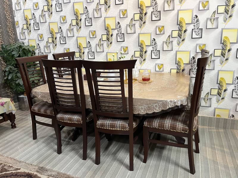 6 chairs dining table 0