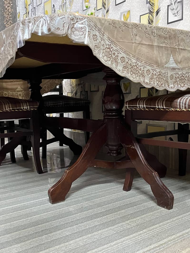 6 chairs dining table 2