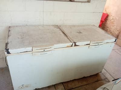 double door used waves deep freezer