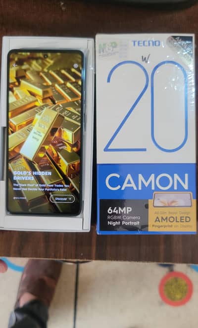 Tecno CAMON 20 with 64MP Camera 16GB Ram And 256GB Storage