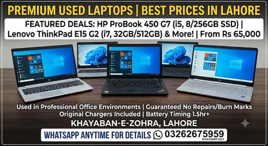 Lenovo Thinkpad E15 G2 | HP ProBook 450 G7, G7, 15s | core i3,i5,i7