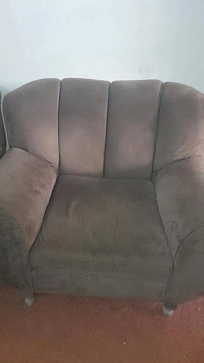 Velvet sofa olive green colour.