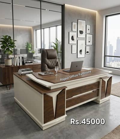 Executive Office Table L Shape Rajput Office Furniture