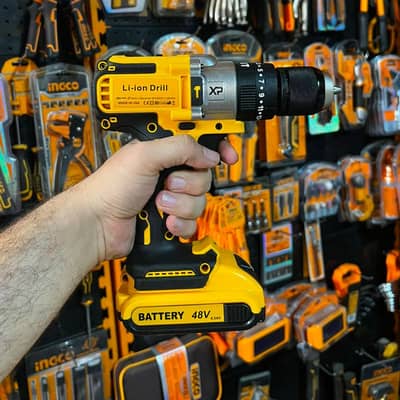 Cordless Drill Machine Kit with 2 Batteries & 26 Accessories Portable