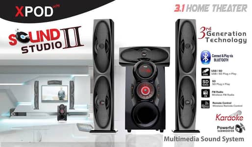 Power Full Speakers| Xpod Home theater III in (Cheap Price)