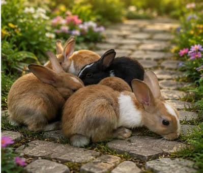 Cute Rabbit Bunnies Khargosh Pet Animal Toy