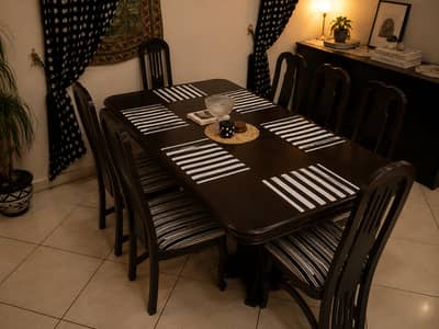 Imported Solid Sheesham Wood 8-Seater Dining Table Set | Premium