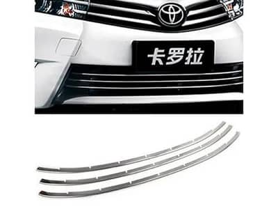 TOYOTA COROLLA FRONT LOWER CHROME GRILL 3PCS FOR SALE IN MULTAN