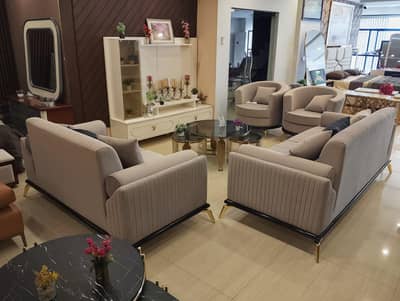 Luxury 7 Seater Sofa Set | Premium Velvet | Turkish Furniture