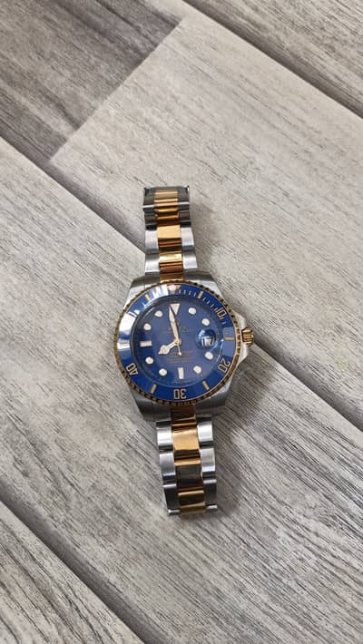 Rolex Submariner Blue n Gold colour