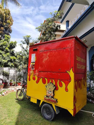 Fully Operational Mobile FoodCart with bike and 2 Deep friers. .