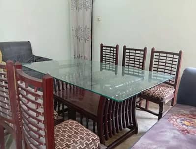 brand new ,wooden colour,6 chairs,good condition brand new