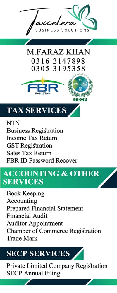 income tax and SECP service