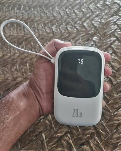 Baseus 20000 Mah Fast PowerBank with Built-in IPhone cable
