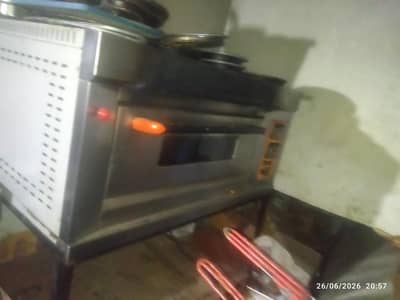 Pizza oven large Southstar/fryer double 16+16 liter/Hotplate 2x2,