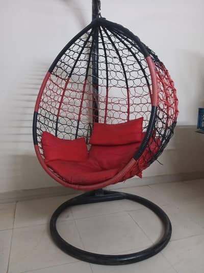 Hanging Egg Chair with Stand – Indoor/Outdoor Swing Chair