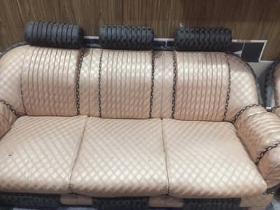 5 Seater sofa set Lather Made