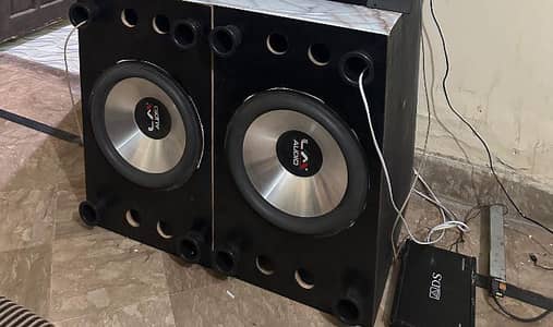 15 inch woofer's good bass with box final price