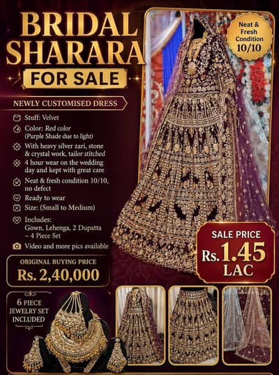 Bridal Dress | Jewellery | Barat Dress | Wedding Wear| Bridal Lehnga
