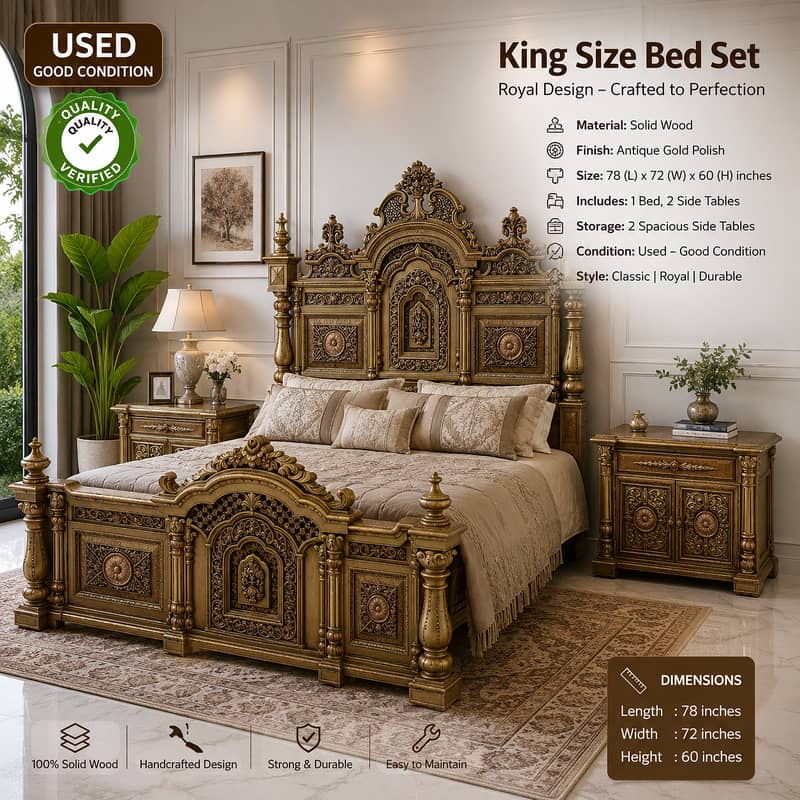 KING SIZE BED SET 0
