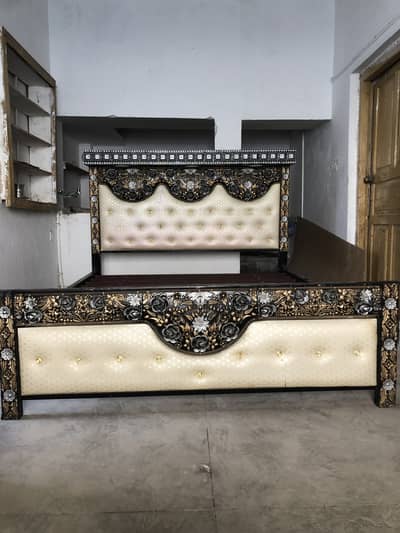 Steel Double Bed- Like New, Slightly Used