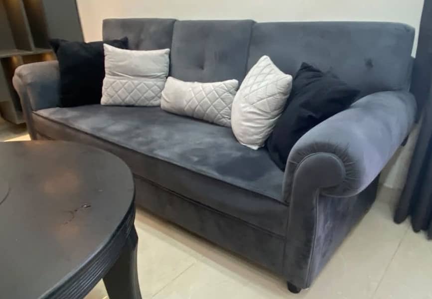 Solid wood Sofa Set with Seesham Table 4