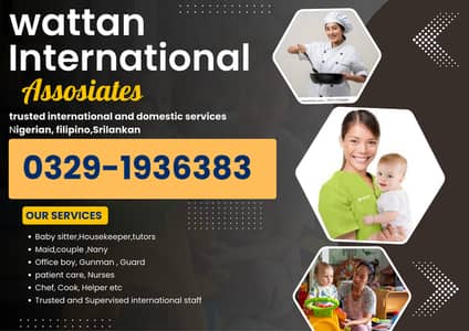 Filipino,nigerian,srilankan, uganda |Nanny ,Cook, housmaid Available