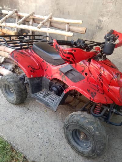 70cc Petrol Quad bike 50km/h top speed Rugged Offroad Tires