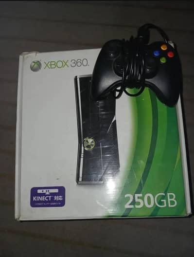 Xbox 360 (j-tag 250gb) w/ wired controller