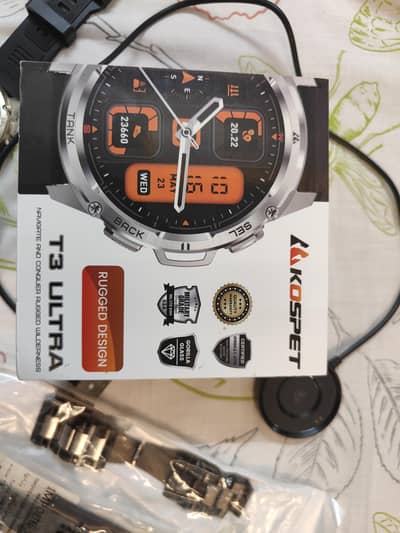 Kospet tank t3 ultra calling feature army grade smartwatch