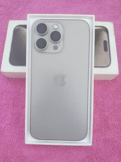 iphone 15pm factory unlocked 256gb natural titanium