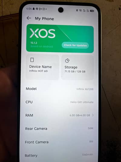 Infinix Hot 60i under warranty