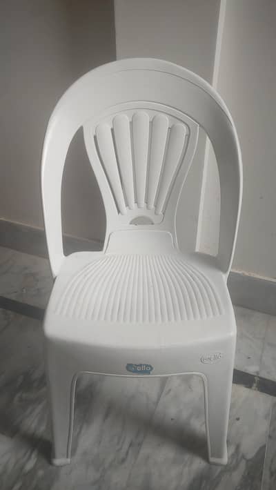 5 Pieces Pure Plastic Chairs Available - Urgent Sale