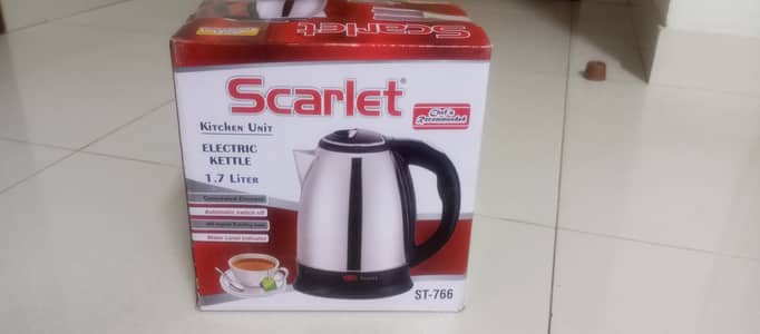 Scarlet Electric Kettle (ST-766)!