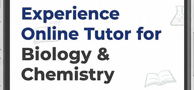 Online tutor is available