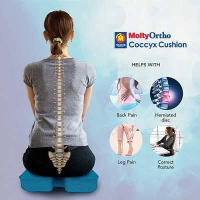 Molty Foam Coccyx Care Cushion apart