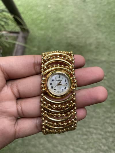 1980s Rare vintage Gold plated Starling Quartz JAPAN movt