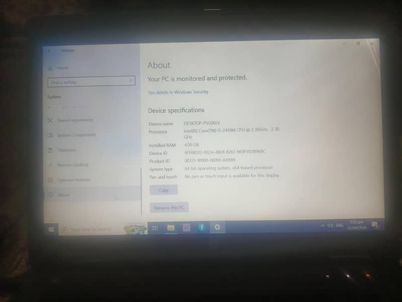 core i5 2nd generation 6