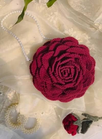3D Rose bag
