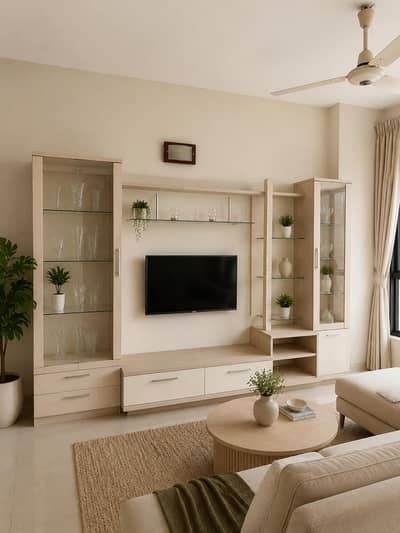 Wooden TV console/ tv unit