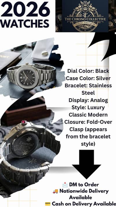 Elegance with a luxury stainless watch