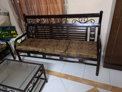 3 seater and 2 single sofa with central table sofa set